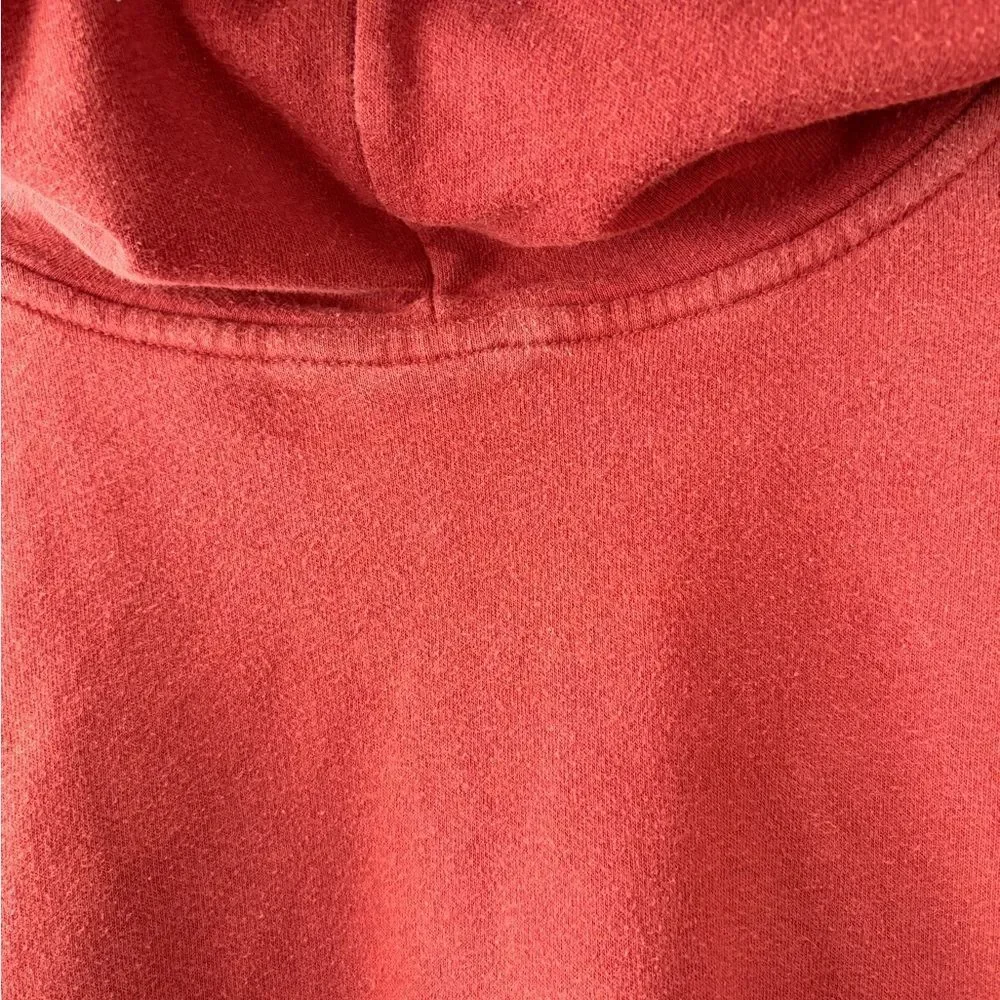 North Face Red’s Never Stop Exploring Hoodie Burnt Orange/Red Mens Size S